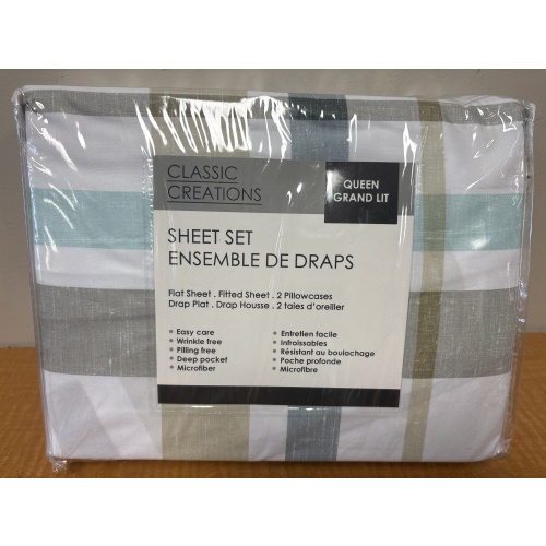 Bin70 ts Queen size sheet set- appears new