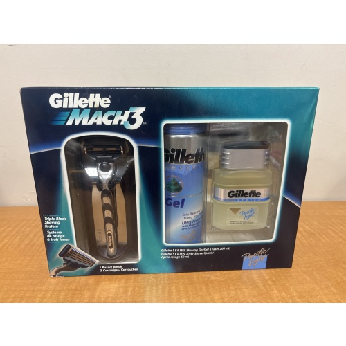 Bin48 ts Gillette Mach3 razor shave gel and aftershave new