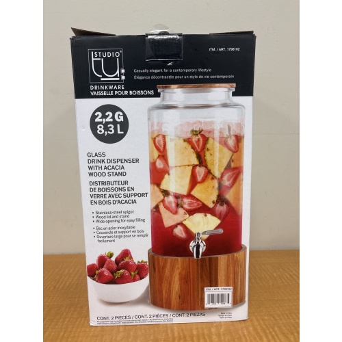 LG7 ts Studio Tu 22g/8.3L glass drink dispenser new