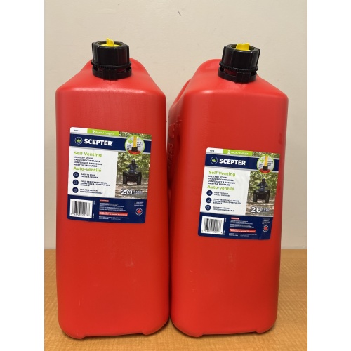 LG1 ts Scepter 20L self venting gas can 2 pack new: MSRP $47.99