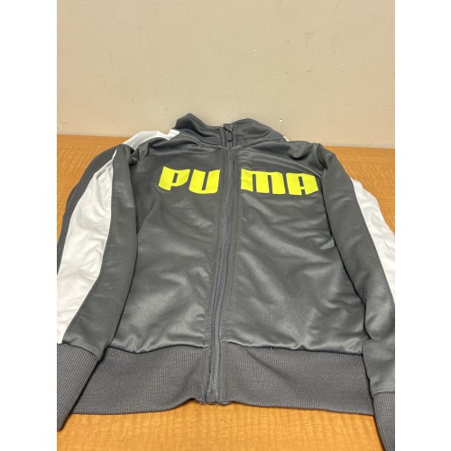 Bin74 ts Puma youth large 14-16 grey zip up