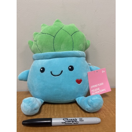 Bin34 ts blue/green plush new