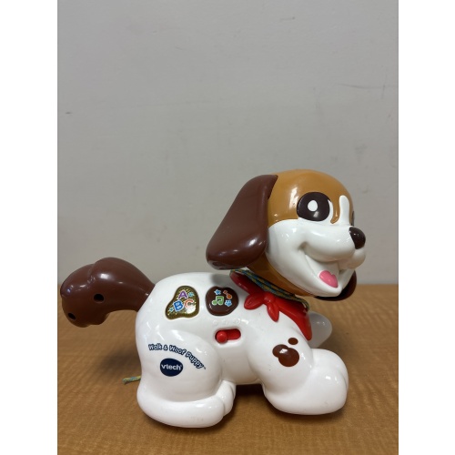 Bin34 ts Vtech walk&woof puppy interactive toy- tested