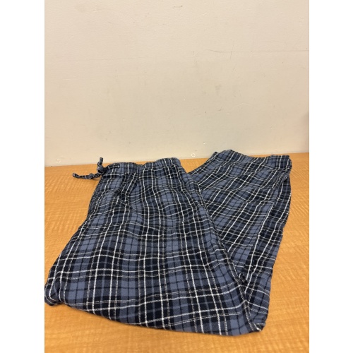 Bin38 ts Pierre Cardin men’s medium blue/navy plaid pyjama pants