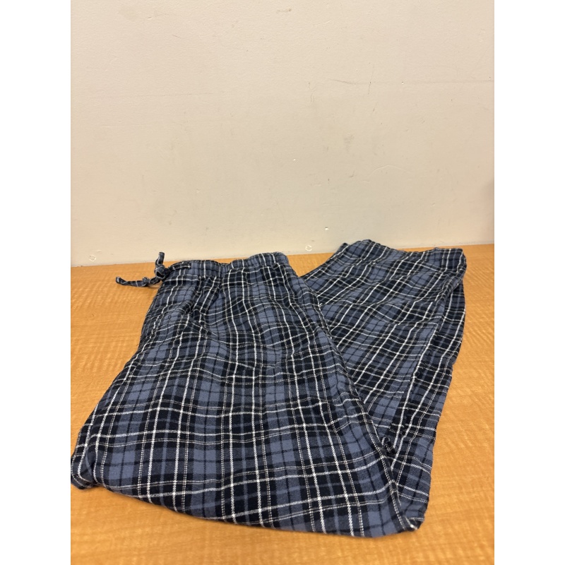 Bin38 ts Pierre Cardin men’s medium blue/navy plaid pyjama pants