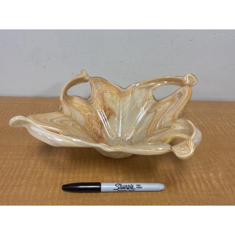 Bin38 ts Murano style art glass bowl- wrapped in bag