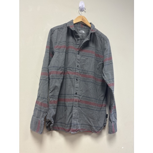 Bin40 ts North Face men’s large grey with stripes shirt