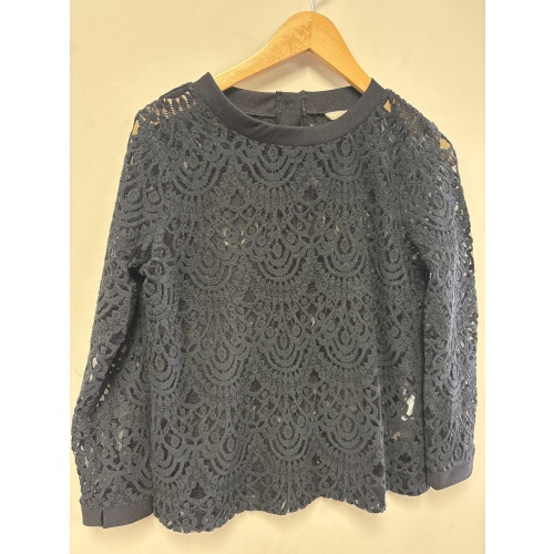Bin40 ts Banana Republic women’s small black sheer top