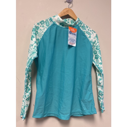 Bin31 ts UV Skinz UPF 50+ sun wear turquoise top new