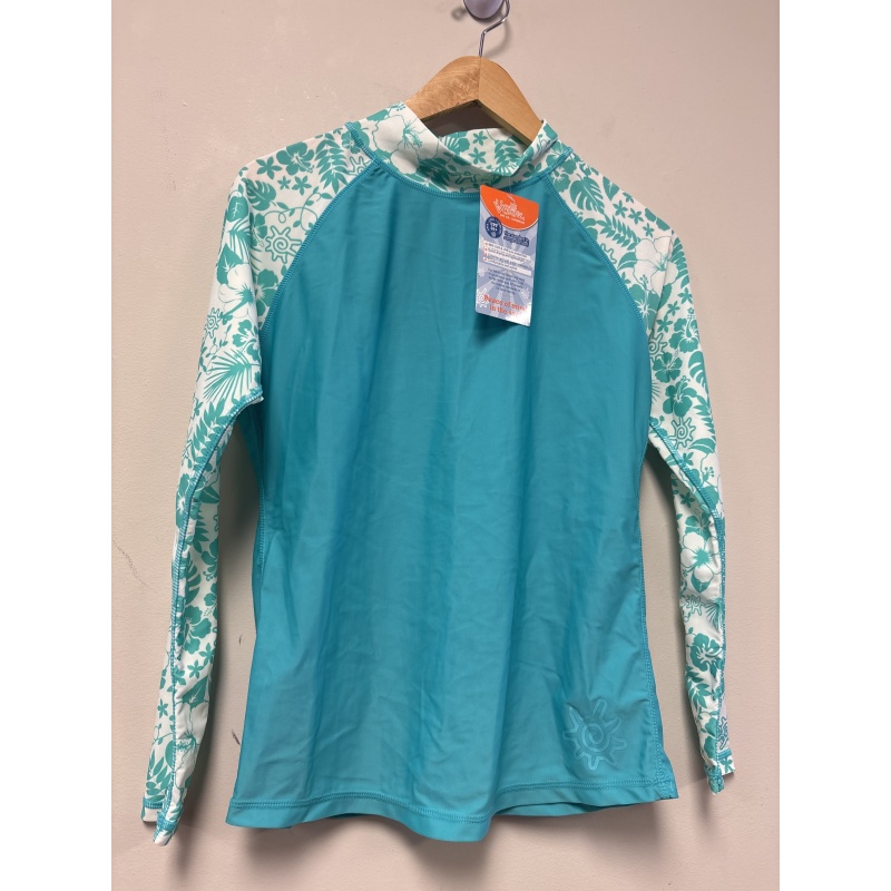 Bin31 ts UV Skinz UPF 50+ sun wear turquoise top new
