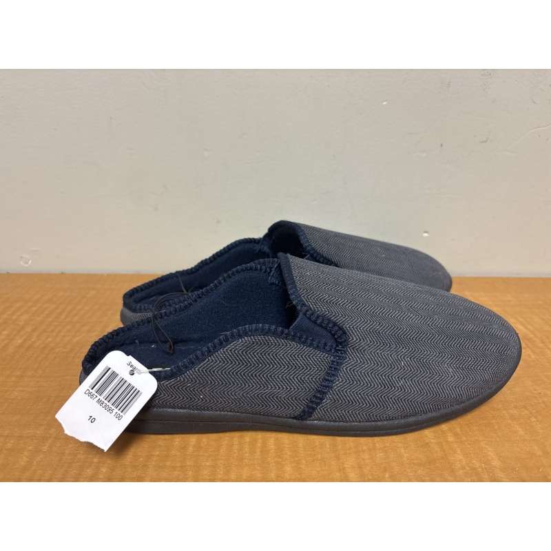 Bin31 ts Men’s 10 grey/navy slippers new