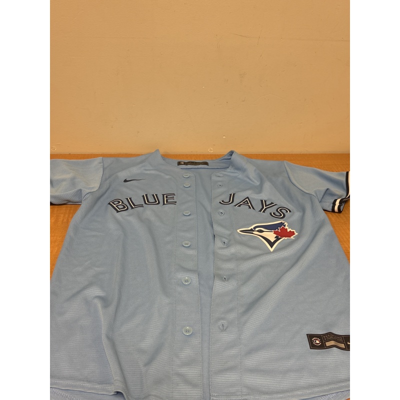 Bin28 ts Blue Jays youth large 14/16 blue shirt