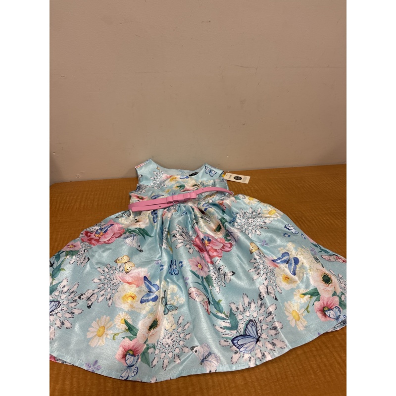 Bin28 ts New girls 5 blue/floral dress