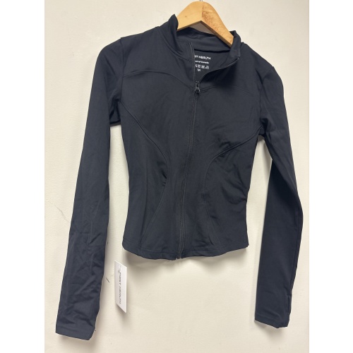 Bin29 ts New First Health women’s medium black zip up