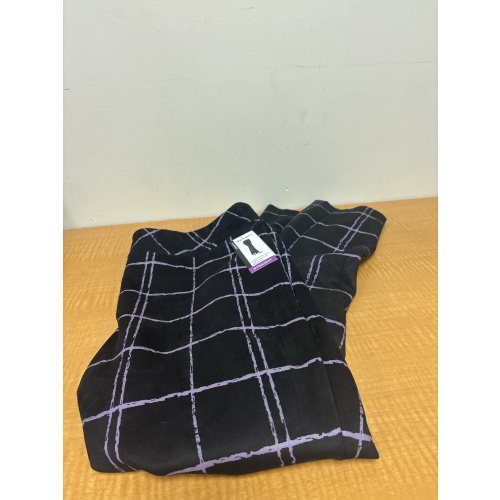 Bin6 ts New Tanjay plus women’s 1X straight black/purple pants