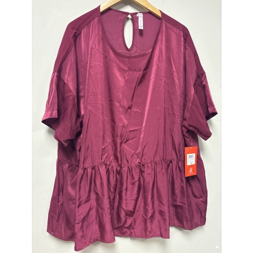Bin6 ts New Ripzone women’s 1X burgundy top