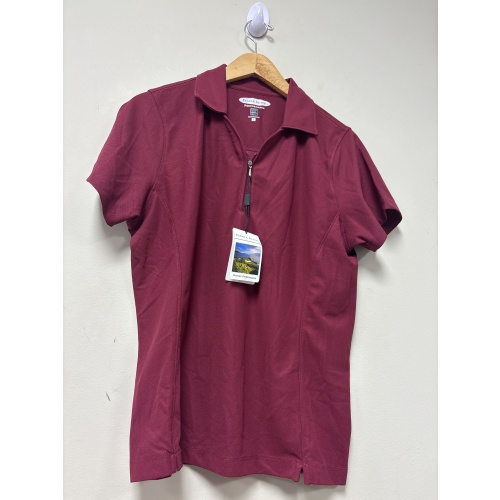 Bin6 ts New Pebble Beach women’s large maroon shirt