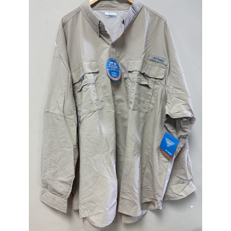 Bin10 ts New Columbia men’s 3X beige shirt