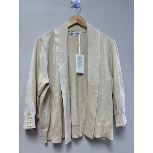 Bin35 ts New Grace Karin women’s large yellowish/cream coloured cardigan