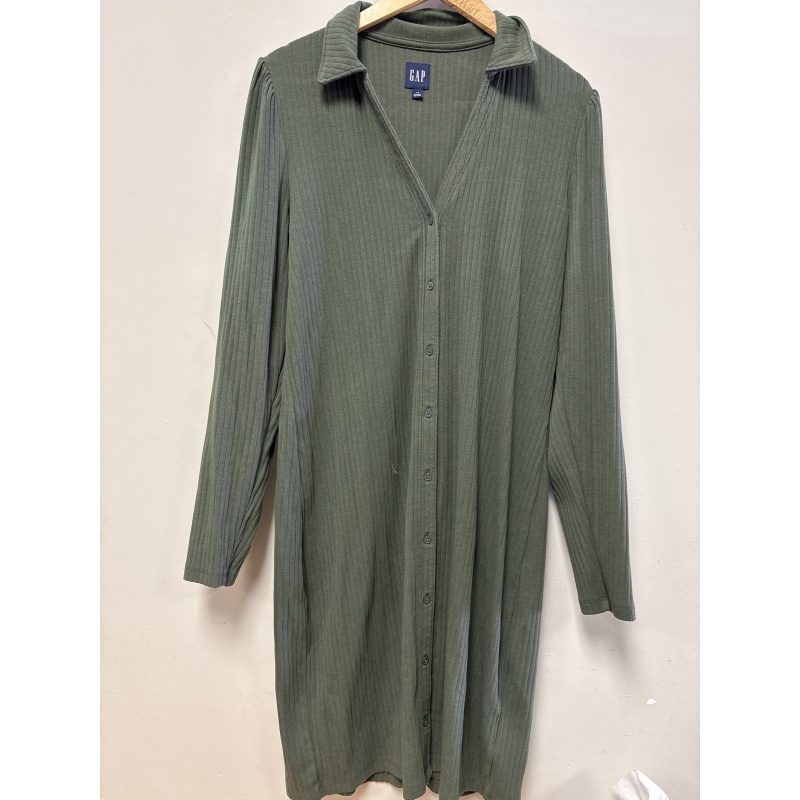 Bin13 ts Gap women’s large green button up dress