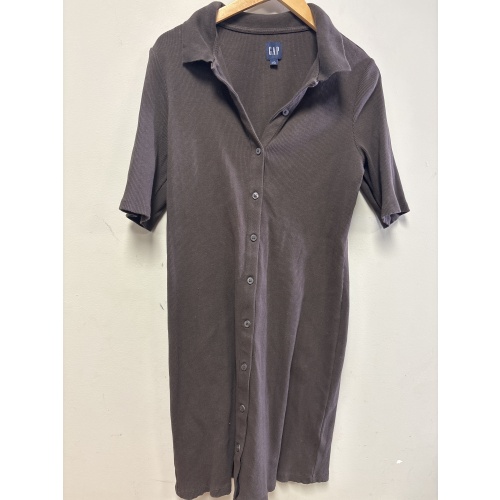 Bin13 ts Gap women’s large dark brown button up dress