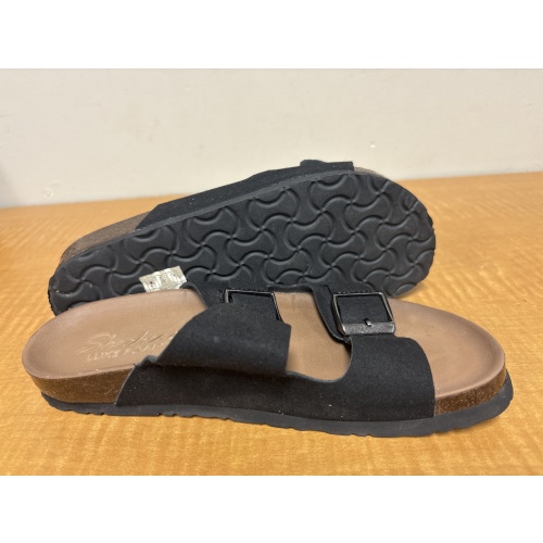 Bin93 ts Sketchers women’s 6 black/brown sandals appear new