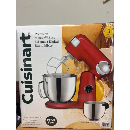 LG3 ts Cuisinart Precision Master Elite 5.5 quart digital stand mixer- in brand new condition, tested. MSRP:$399.99